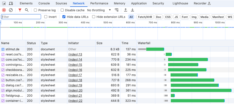 Cache löschen mit Netzwerk-Tag